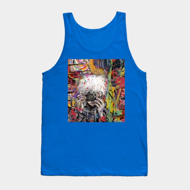 Warhols NYC Street Camera Tank Top by Dual Rogue